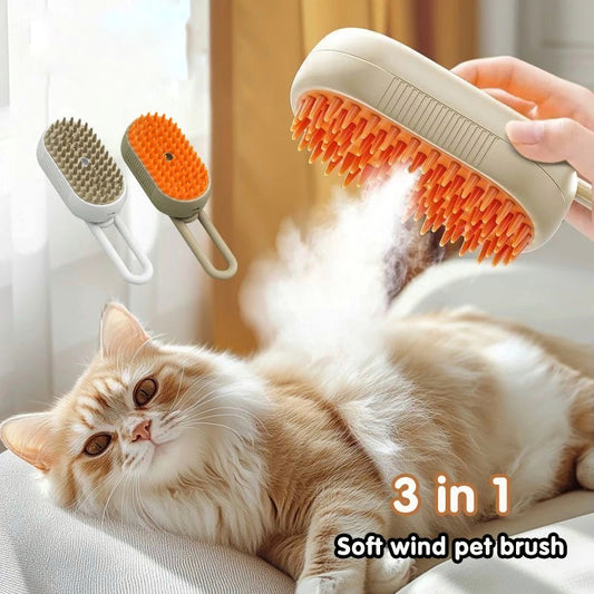 3 in 1 Pet Steam Grooming Pet Brush
