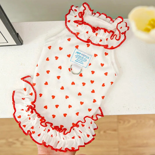 Chic Floral Pet Dog Dress