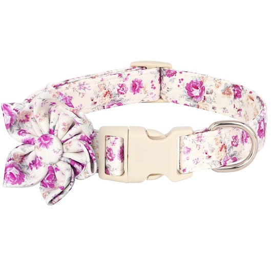 Floral Charm Dog Collar