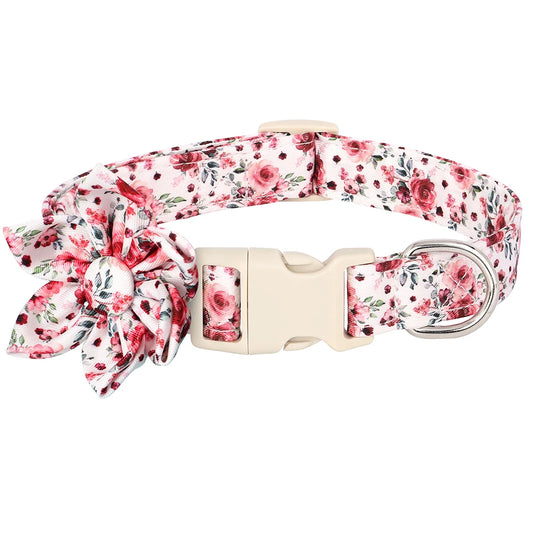 Floral Charm Dog Collar